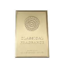 Custom Gold Metal Perfume Labeling | PRIDE MOONLIGHT EDP Luxury Metal Sticker