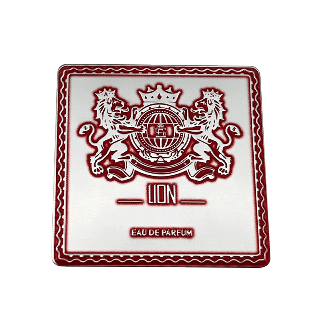 Custom Gold Metal Perfume Labeling | PRIDE MOONLIGHT EDP Luxury Metal Sticker