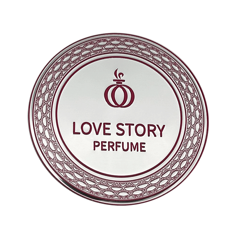 Custom Gold Metal Perfume Labeling | PRIDE MOONLIGHT EDP Luxury Metal Sticker