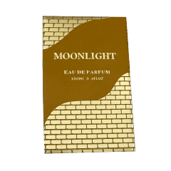 Custom Gold Metal Perfume Labeling | PRIDE MOONLIGHT EDP Luxury Metal Sticker