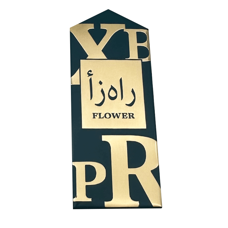 Custom Gold Metal Perfume Labeling | PRIDE MOONLIGHT EDP Luxury Metal Sticker