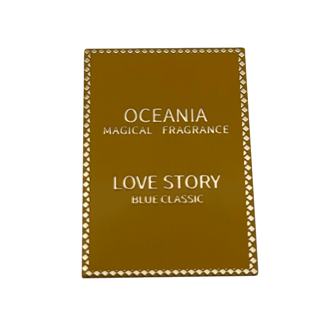 Luxury Gold Foil Metal Perfume Labeling | Riyadh Flower Series Custom Metal Label