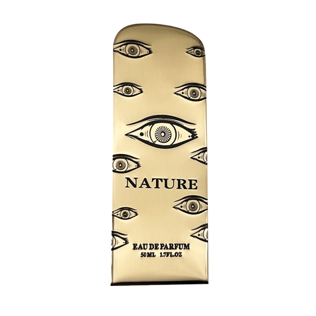 Luxury Gold Foil Metal Perfume Labeling | Riyadh Flower Series Custom Metal Label