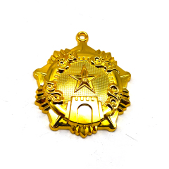 High-Precision 3D Carved Cartoon Pattern Customizable Size & Color Durable Metal Badge Factory Direct Stamping Technique