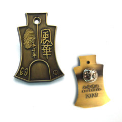 Badge Medal Metal Car Logo Brooch Commemorative Customization School Class Badge DIY Creative Peripheral Custom Gold Plated