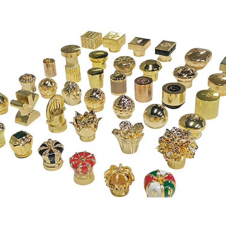 Zinc Alloy Perfume Cap Universal FEA15 Die Casting Zamac Perfume Bottle Cap, Multi Color Plated, Zinc Alloy Fragrance Closure Factory Wholesale