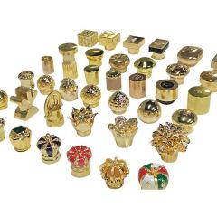 Zinc Alloy Perfume Cap Universal FEA15 Die Casting Zamac Perfume Bottle Cap, Multi Color Plated, Zinc Alloy Fragrance Closure Factory Wholesale