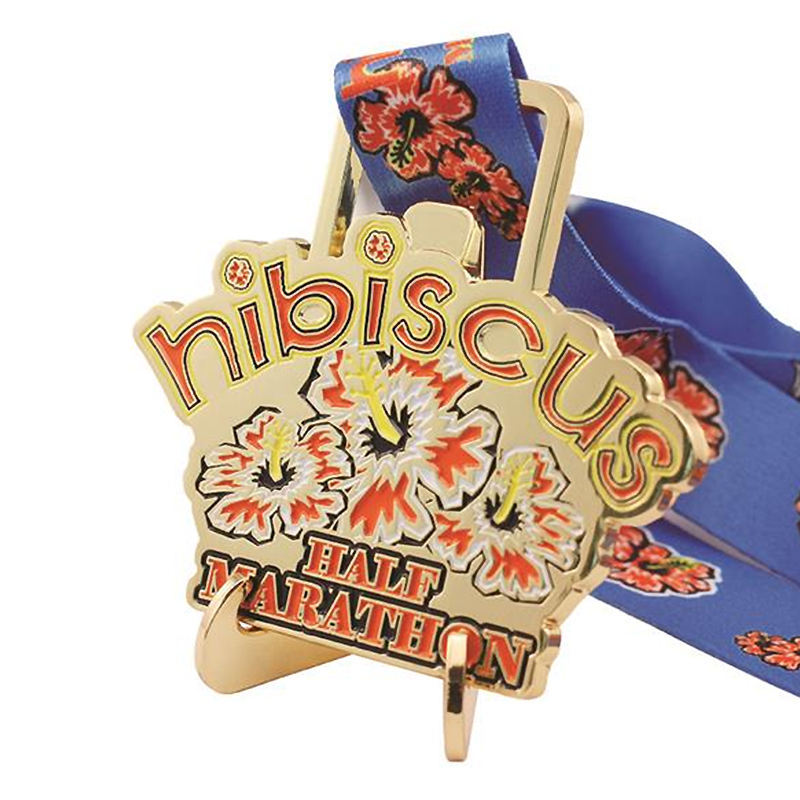 Personalized Zinc Alloy Medal with 3D Gold Design for Sports Awards