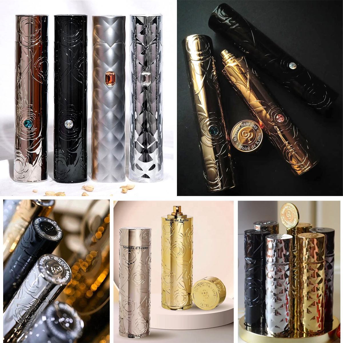 Zamac Perfume Cap Middle East Style Square Carved Zamac Perfume Bottle Cap, Gold Gunmetal Plated Zinc Alloy Fragrance Lid Wholesale