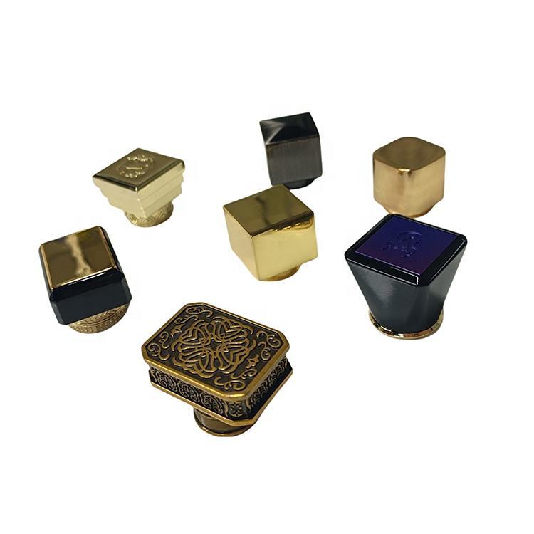 Zamac Perfume Cap  Factory Customized FEA15 Crimp Zamac Perfume Bottle Cap, Die Casting Electroplated Luxury Zinc Alloy Fragrance Closure