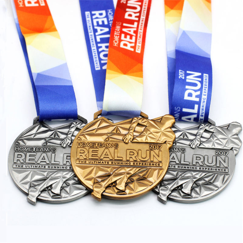 Personalized Zinc Alloy Medal with 3D Gold Design for Sports Awards