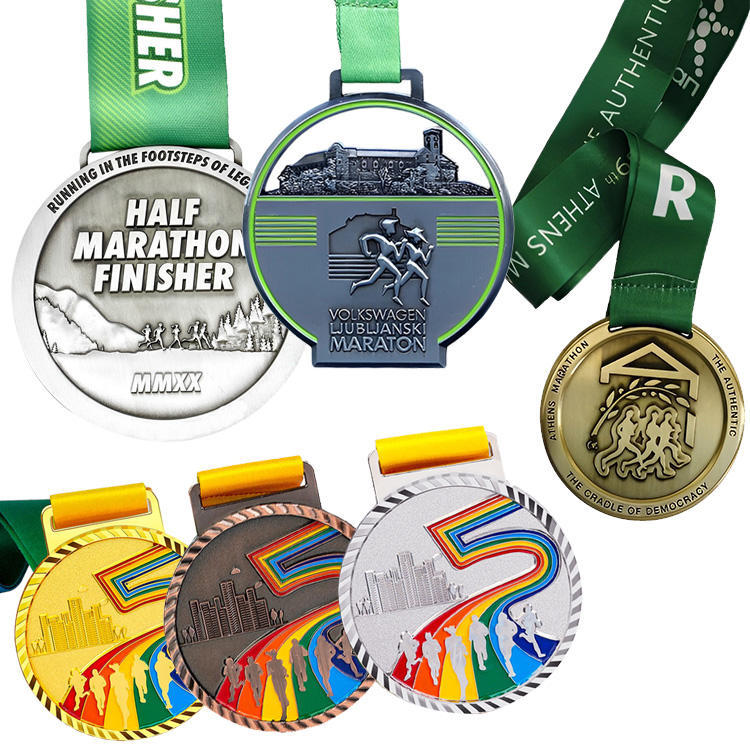 Personalized Zinc Alloy Medal with 3D Gold Design for Sports Awards