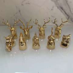 Zamac Perfume Cap Animal Shape Lion Head Horse Head Zamac Perfume Cap, Custom Special Shaped Zinc Alloy Metal Fragrance Bottle Lid