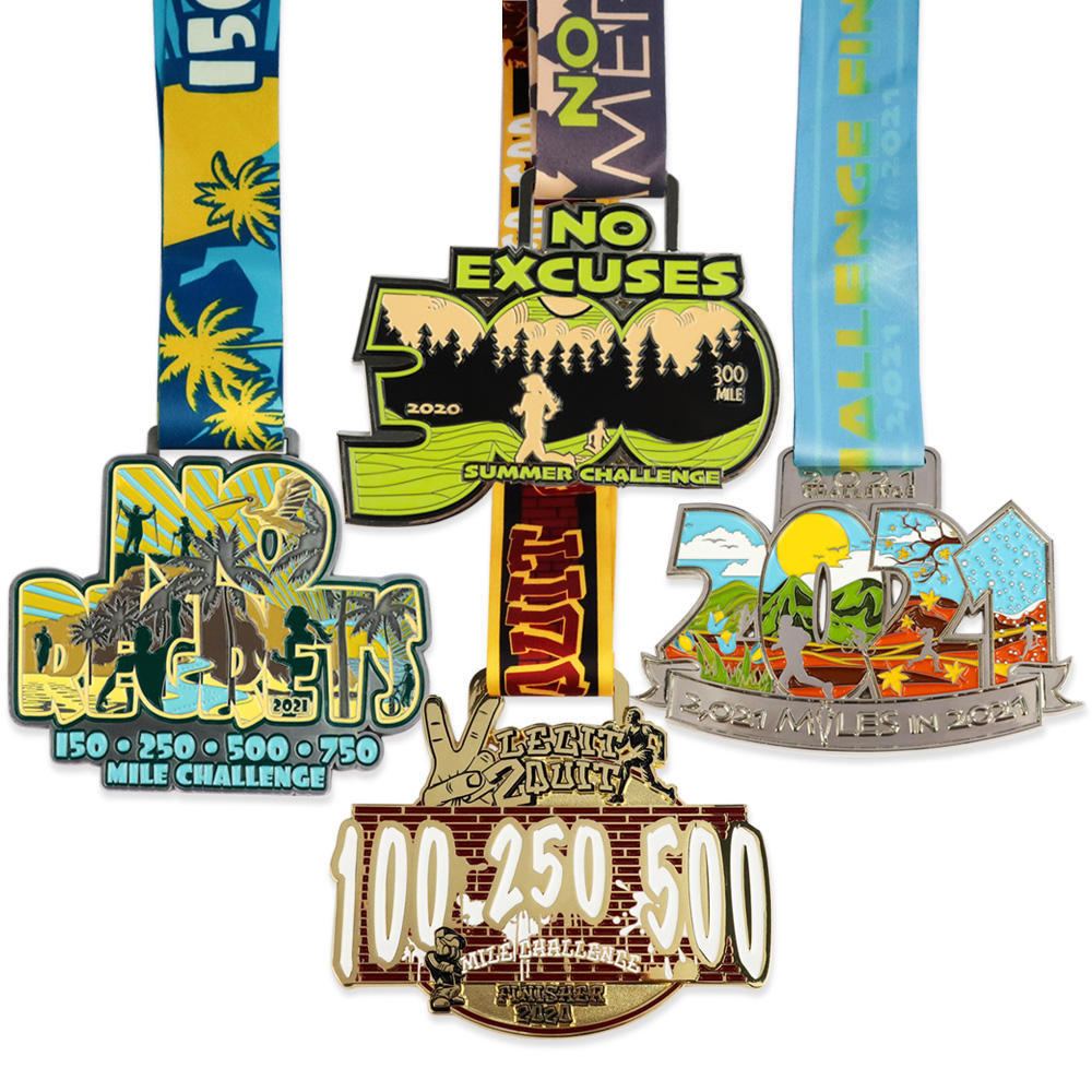 Personalized Zinc Alloy Medal with 3D Gold Design for Sports Awards