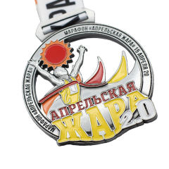 China Cheap Custom Metal Design You Own Half Quarter Marathon Running Zinc Alloy 3D Gold Metal Award Medal