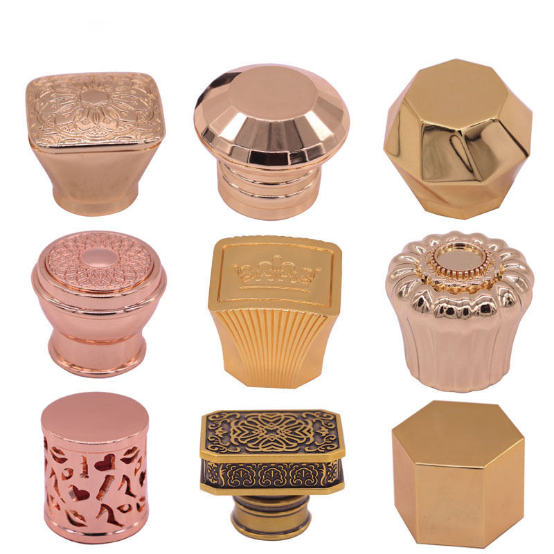 Zamac Perfume Cap Stripe Cylinder Zamac Perfume Cap, Factory Direct Supply, High End Zinc Alloy Closure for Perfume & Cosmetic Packaging