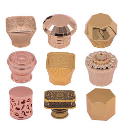 Zamac Perfume Cap Stripe Cylinder Zamac Perfume Cap, Factory Direct Supply, High End Zinc Alloy Closure for Perfume & Cosmetic Packaging