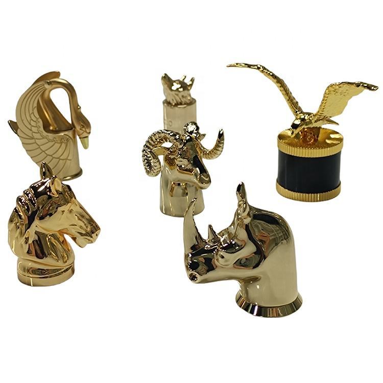Zamac Perfume Cap Stripe Cylinder Zamac Perfume Cap, Factory Direct Supply, High End Zinc Alloy Closure for Perfume & Cosmetic Packaging