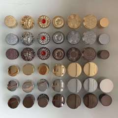 Zamac Perfume Cap  Factory Customized FEA15 Crimp Zamac Perfume Bottle Cap, Die Casting Electroplated Luxury Zinc Alloy Fragrance Closure