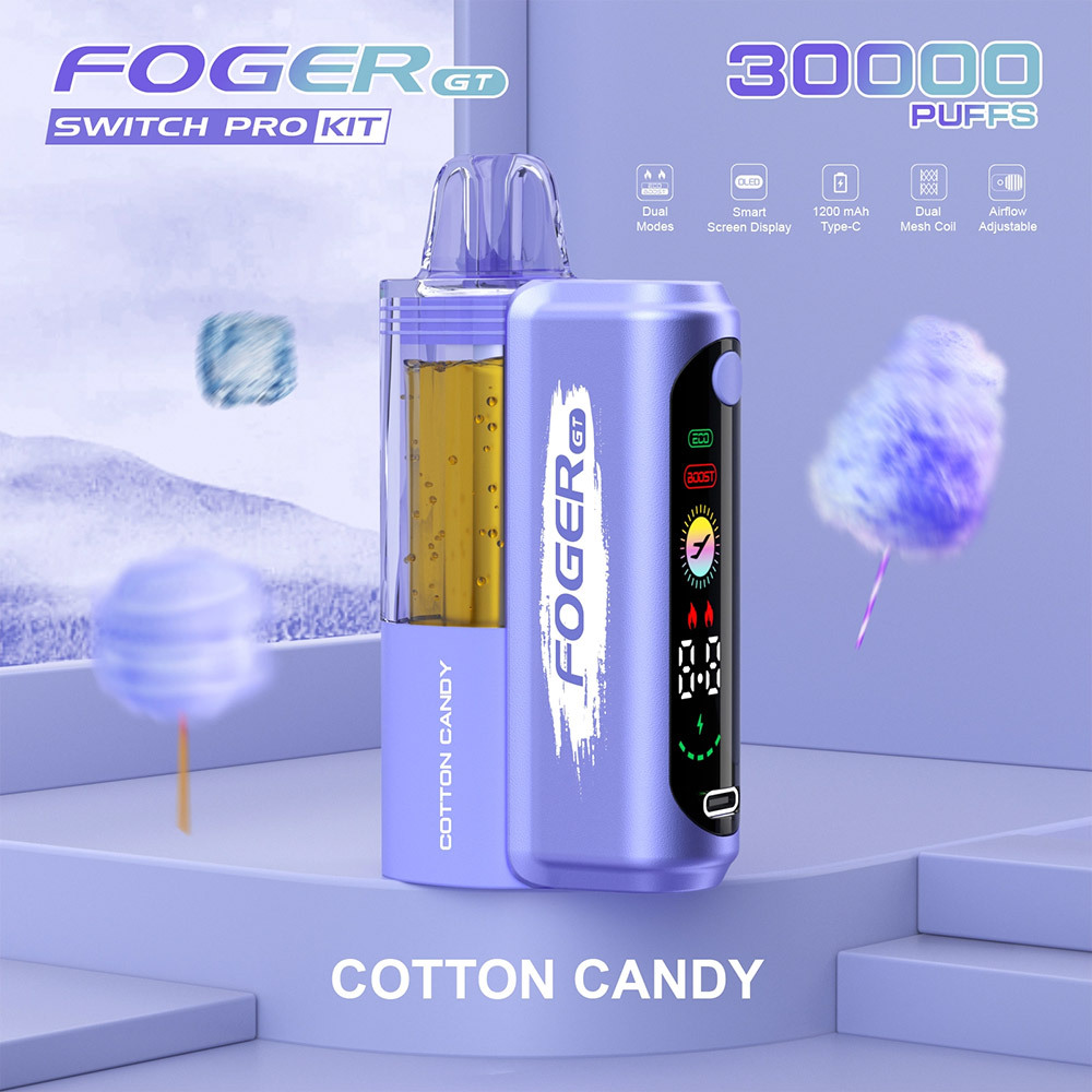 FOGER GT Switch Pro Kit 30K Puffs Device Pod System Refilled Disposable Vape Pen E Cigarette Bulk Wholesale