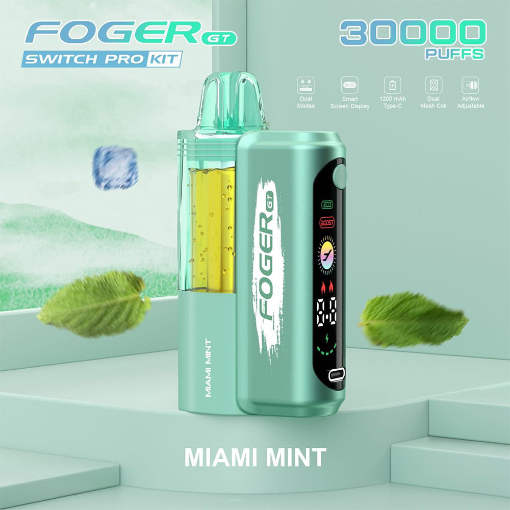 FOGER GT Switch Pro Kit 30K Puffs Device Pod System Refilled Disposable Vape Pen E Cigarette Bulk Wholesale