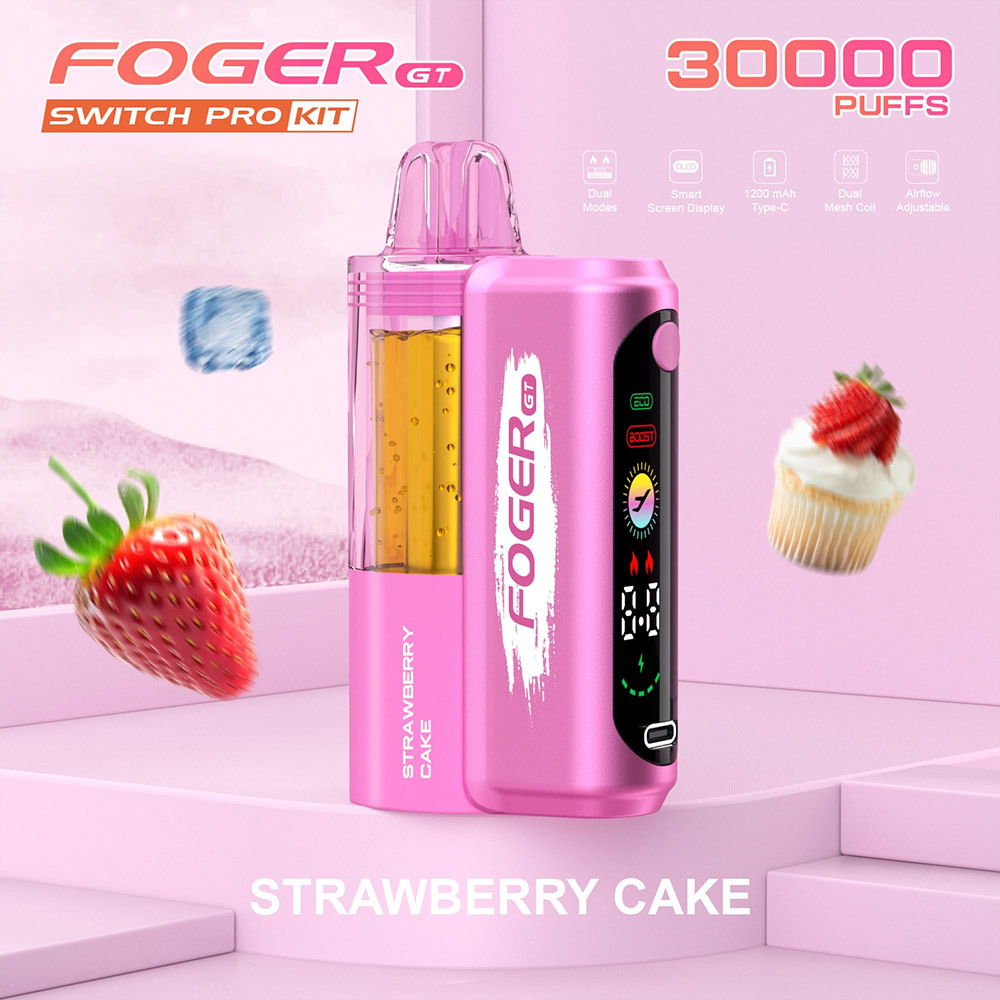 FOGER GT Switch Pro Kit 30K Puffs Device Pod System Refilled Disposable Vape Pen E Cigarette Bulk Wholesale