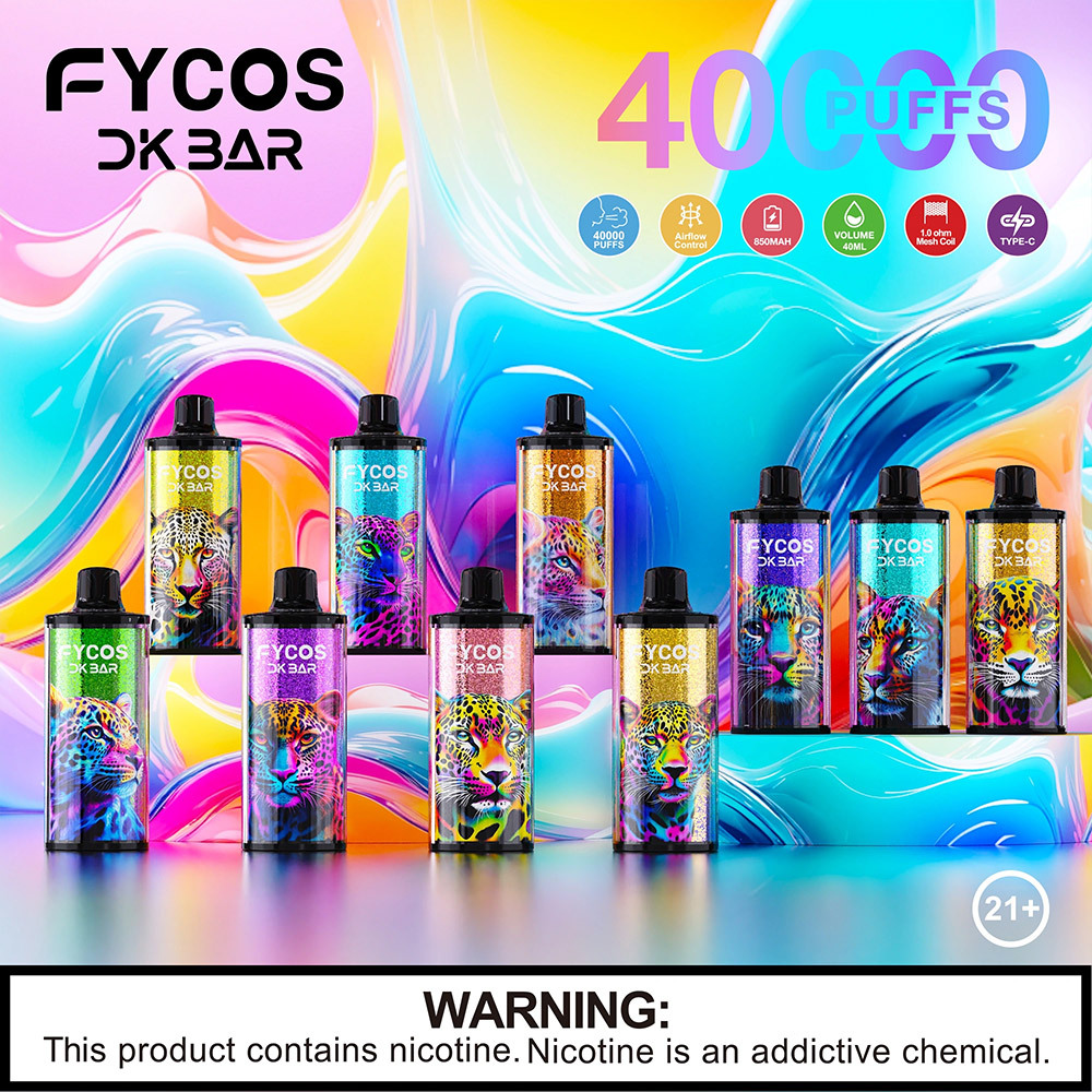FYCOS DK Bar 40K Puffs Disposable Vape Pen Pre-Filling E Cigarette EU Warehouse Bulk Wholesale