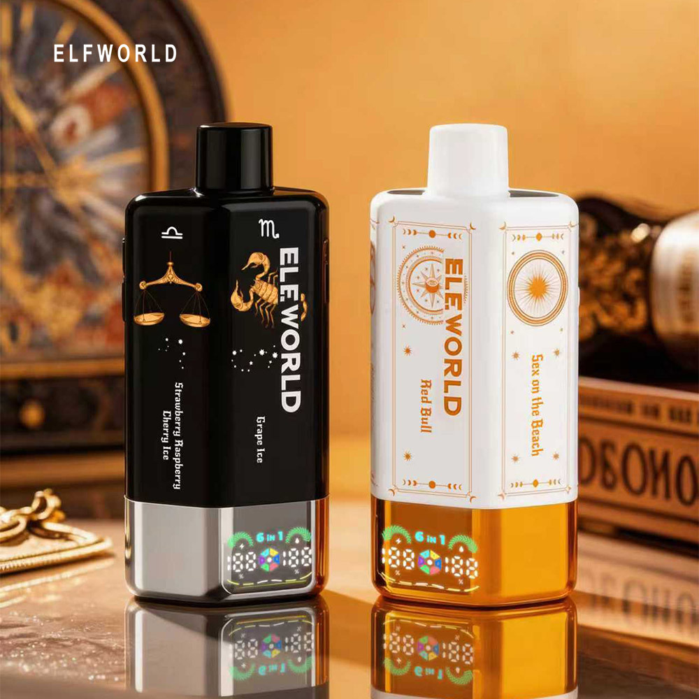 ELFWORLD Real 6-in-1 Flavor 200K Puffs Disposable Vape Pen Pre-Filling E Cigarette Bulk Wholesale