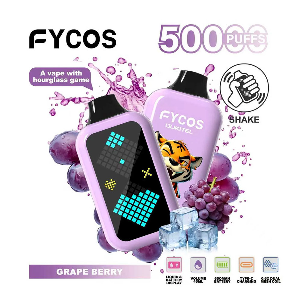 FYCOS Player 50K Puffs Disposable Vape Pen Pre-Filling E Cigarette EU Warehouse Bulk Wholesale