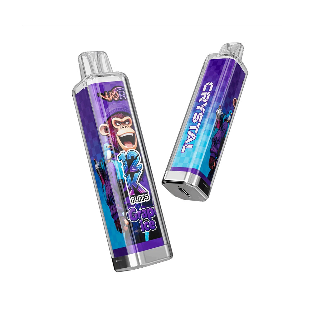 UOR Crystal 12K Puffs Disposable Vape Pen Pre-Filling E Cigarette EU Warehouse Bulk Wholesale