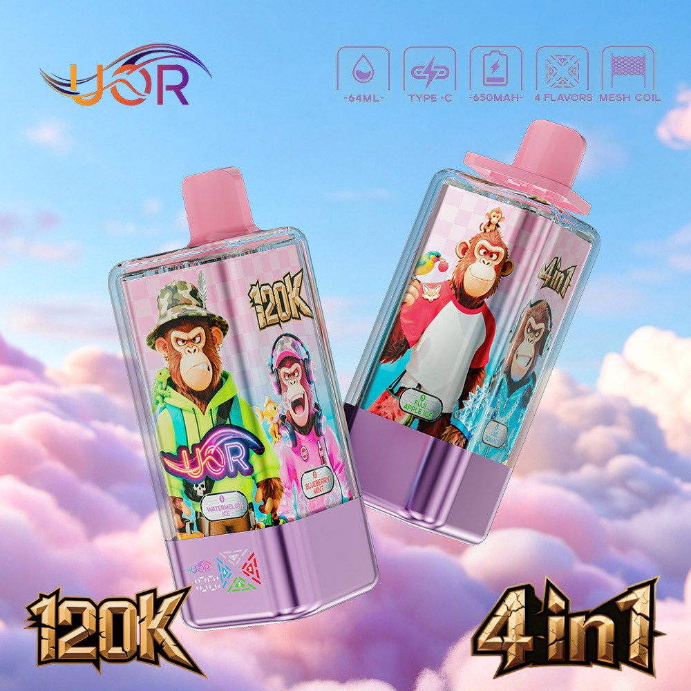 UOR 4-in-1 Flavor 120K Puffs Disposable Vape Pen Pre-Filling E Cigarette EU Warehouse Bulk Wholesale