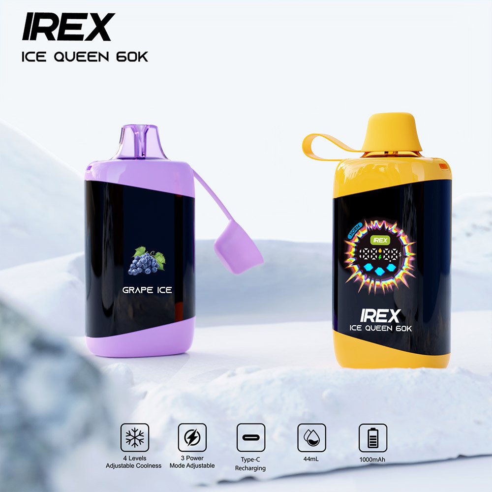IREX Ice Queen 60K Puffs Disposable Vape Pen Pre-Filling E Cigarette EU Warehouse Bulk Wholesale