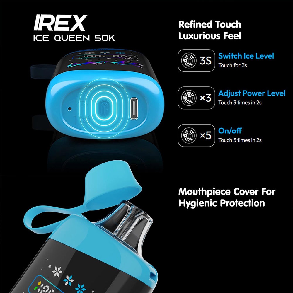 IREX Ice Queen 60K Puffs Disposable Vape Pen Pre-Filling E Cigarette EU Warehouse Bulk Wholesale