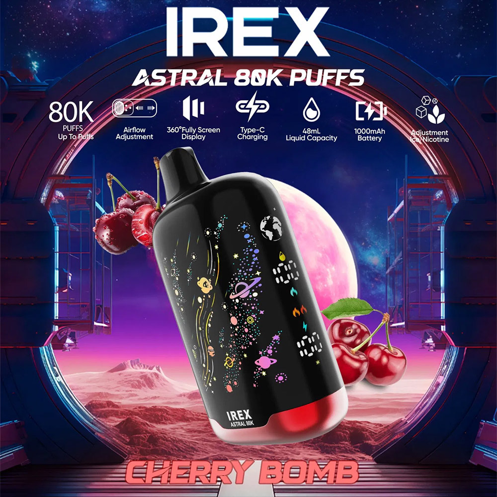 IREX Astral 80K Puffs Disposable Vape Pen Pre-Filling E Cigarette EU Warehouse Bulk Wholesale