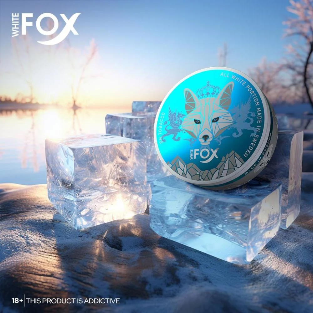 WHITE FOX Nicotine Pouches Strong Nicopods Nic Salts All White Portion Tobacco Free Bulk Wholesale
