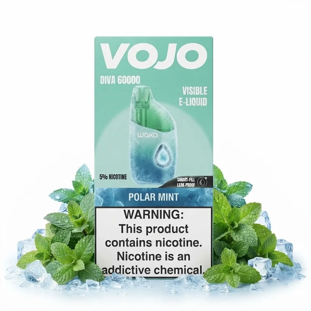 WAKA VOJO DIVA 60K Puffs Disposable Vape Pen Pre-Filling E Cigarette CN Warehouse Bulk Wholesale