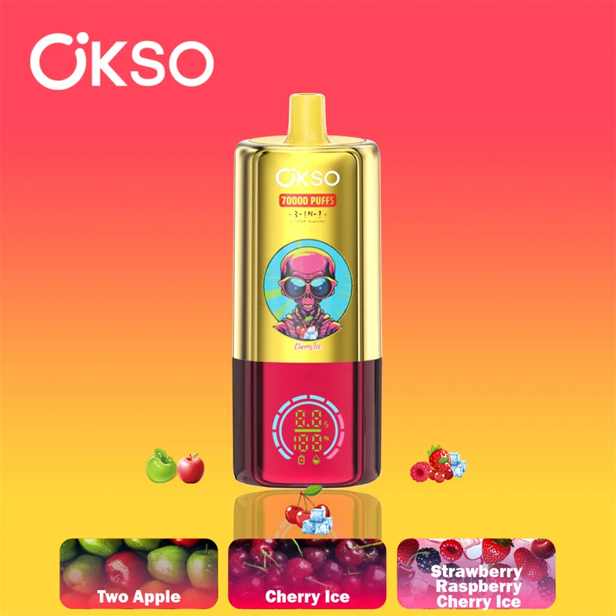 OKSO 3-in-1 70K Puffs Disposable Vape Pen Pre-Filling E Cigarette CN Warehouse Bulk Wholesale