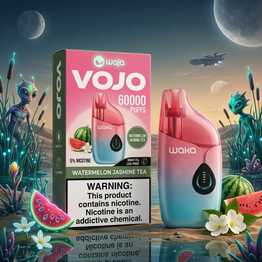 WAKA VOJO DIVA 60K Puffs Disposable Vape Pen Pre-Filling E Cigarette CN Warehouse Bulk Wholesale