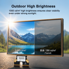 sunlight readable touch display
