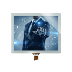 19 inch industrial HMI replacement touch display with custom cover glass