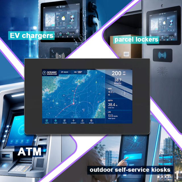 7 inch industrial touch display module for compact HMI control panel