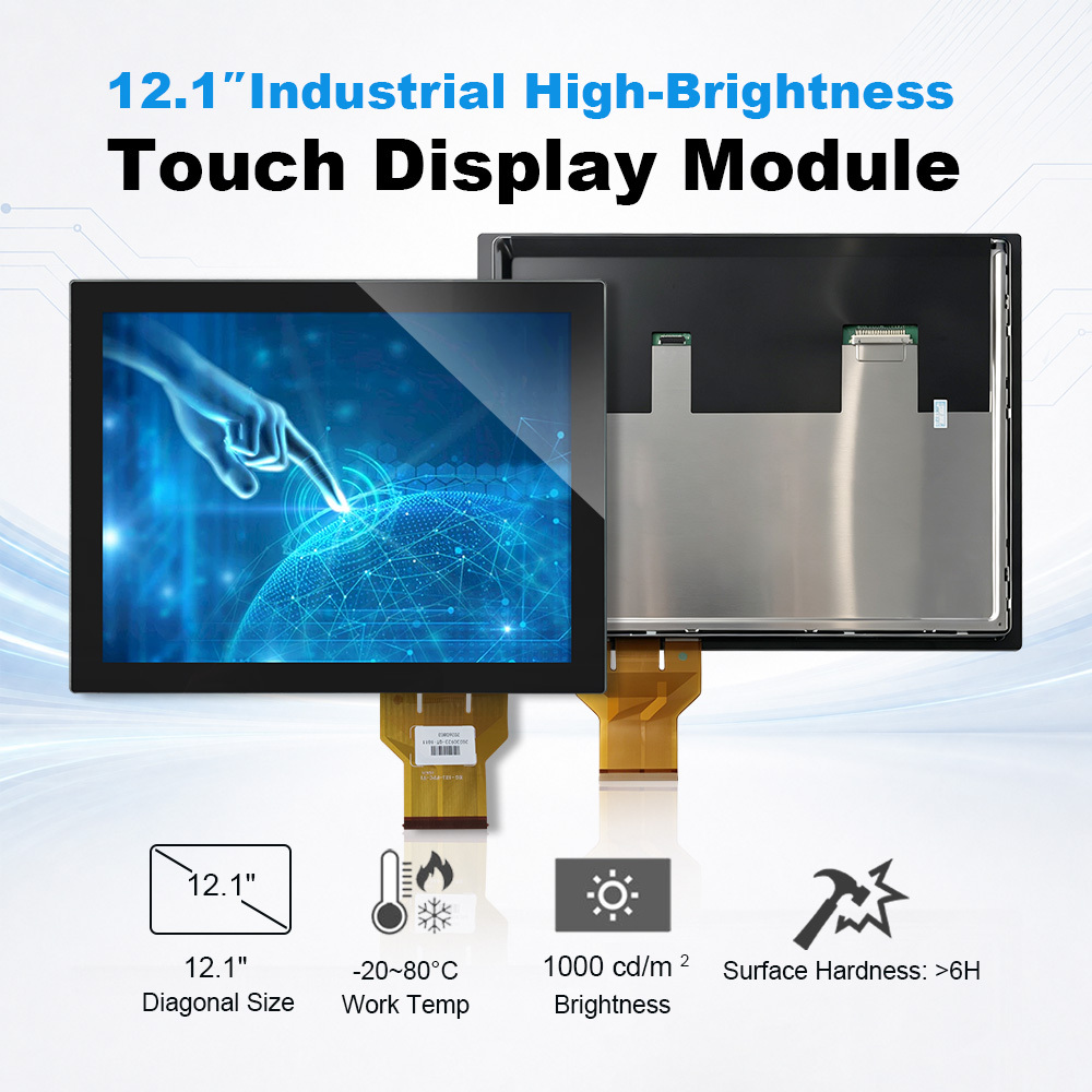 12,1 Zoll PCAP Industrie Touch Display mit LCD für Maschinensteuerung
