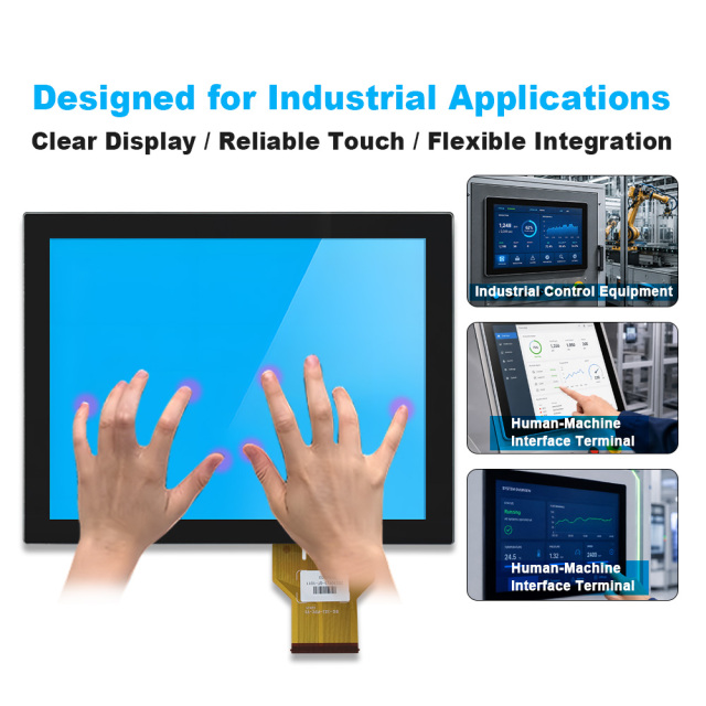 Vollflächig optisch verklebtes 4:3 Touch-Display-Modul für Industrie-HMI