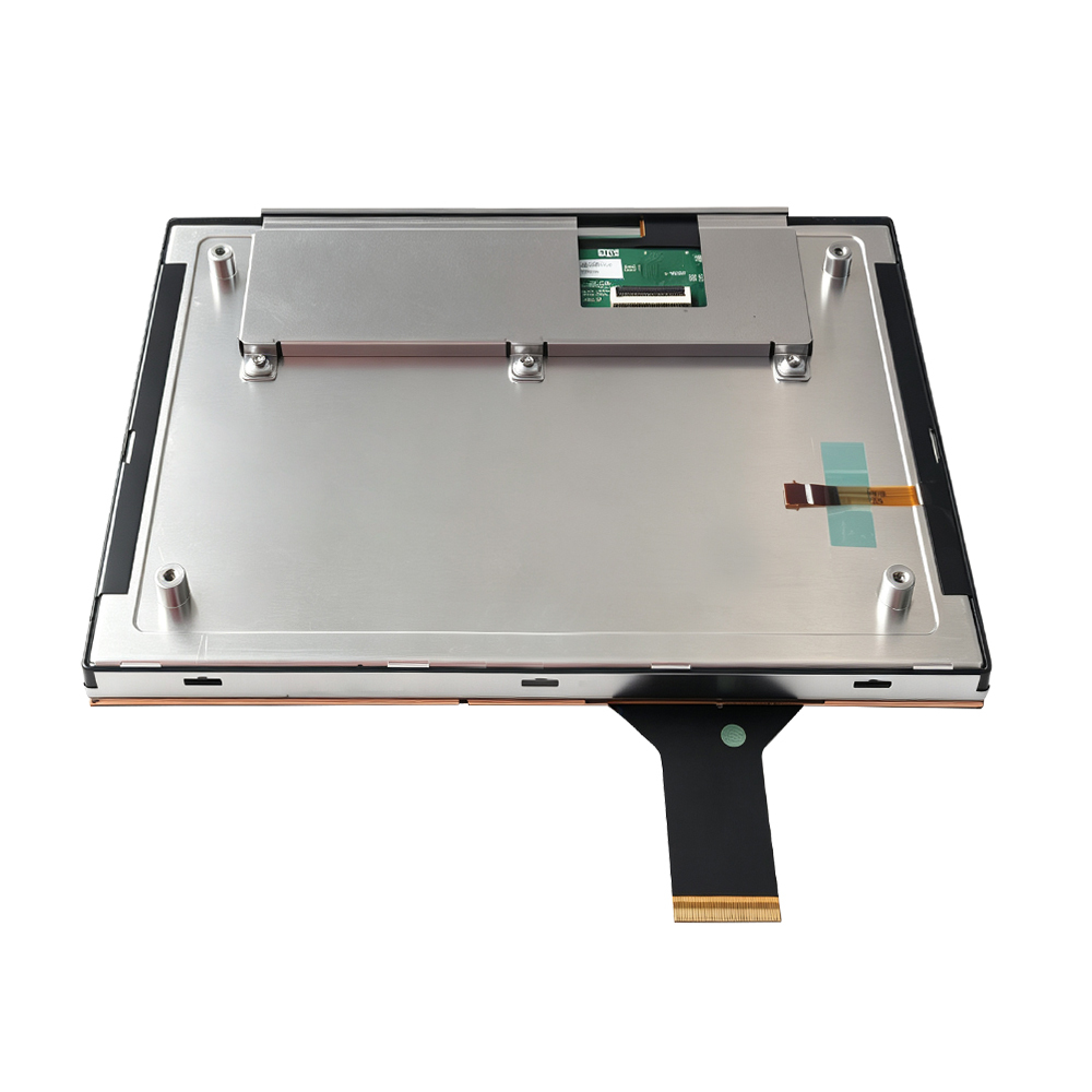 Rear view of the 8.4 inch CNC LCD touch assembly showing the project-specific FPC area