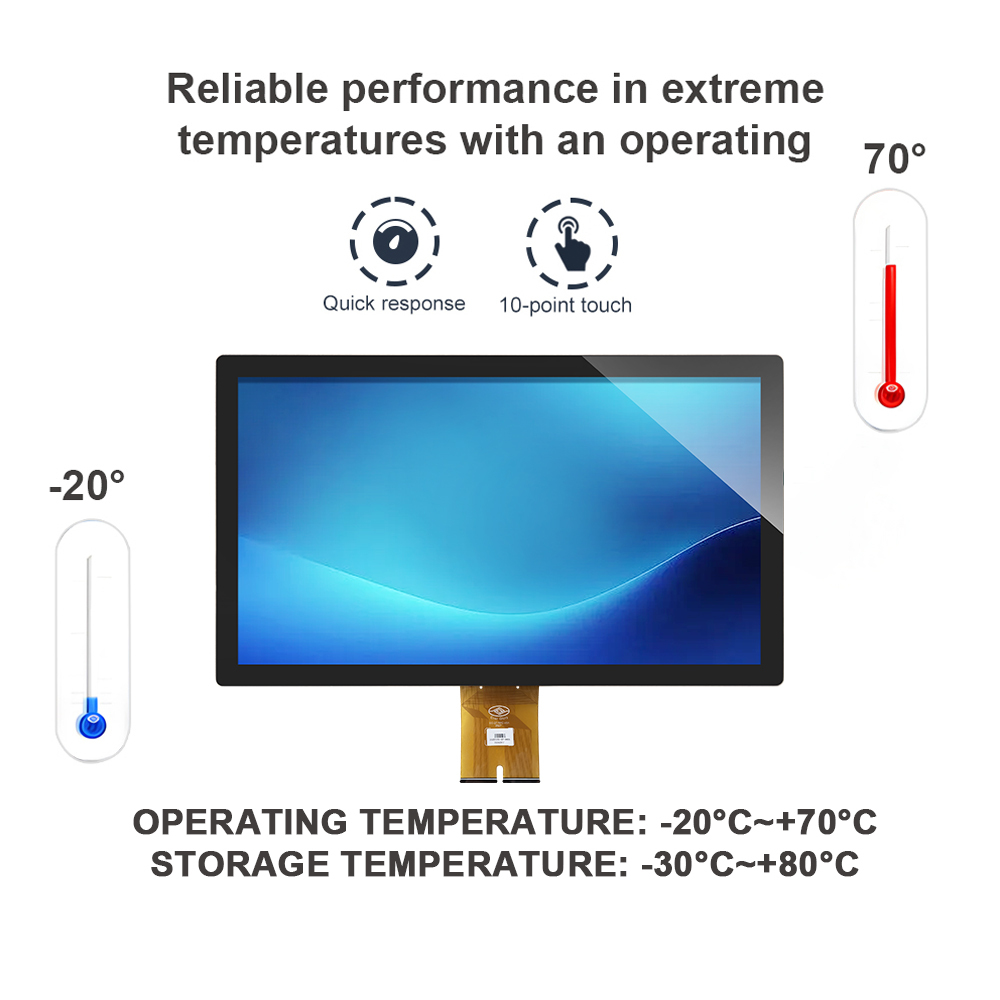 Module d’affichage tactile capacitif intégré dans une borne de commande en libre-service