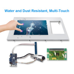 Module tactile LCD 10,1 pouces pour distributeur automatique extérieur, avec façade blanche et cartes électroniques