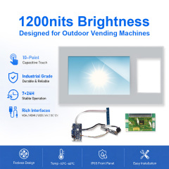 Présentation du module tactile 10,1 pouces à luminosité de 1200 nits pour distributeur automatique extérieur