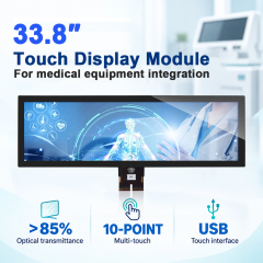Module écran tactile barrette 33,8 pouces IK07 ≥7H pour intégration équipement médical