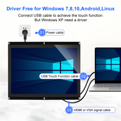 transparent touch screen display