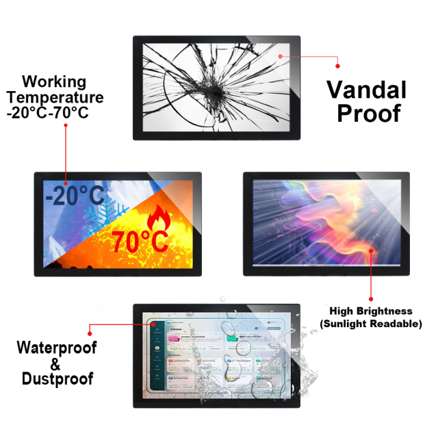 ip65 waterproof touch panel